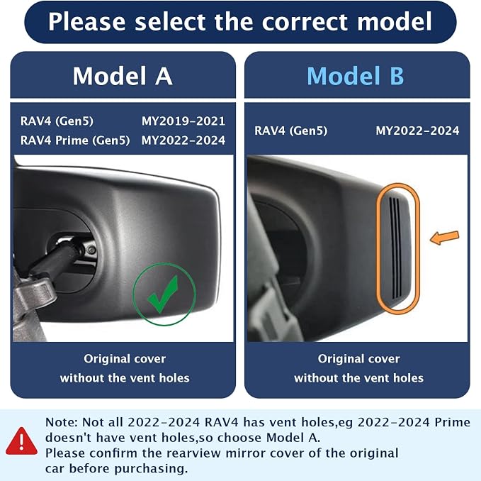 4K Dash Cam Compatible with Toyota RAV4 2019-2021, Prime 2021-2024,LE Limited Premium XLE TRD Hybrid Model A,No Vent Hole,OEM Size,UHD 2160P,Loop Record,G Sensor,WiFi & APP,64GB Card