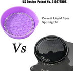 Car Cup Coaster Universal Non-Slip Cup Holders Bling Crystal Rhinestone Car Interior Accessories 4 Pack Purple
