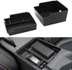 Center Console Organizer Tray Ford Bronco Tray Compatible For Ford Bronco 2021-2024 2/4 Doors (Not for Sport & 2025) Accessories, Center Armrest Storage Box Upper and Lower, 2PCS