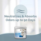 15oz Gel Odor Eliminator - Absorb & Remove Tough Odors in Pet Areas, Bathrooms, Basements, Garage, Cars, RVs & Boats - Eliminate Odors Quickly (2-Pack, Fresh Cotton)
