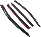 Outside Mount Window Vent Visors Rain Guards Compatible with Toyota RAV4 2013-2016 | Side Window Wind Deflectors Rain Shields | Smoke Tinted, 4 Pcs Set, DGWV-741