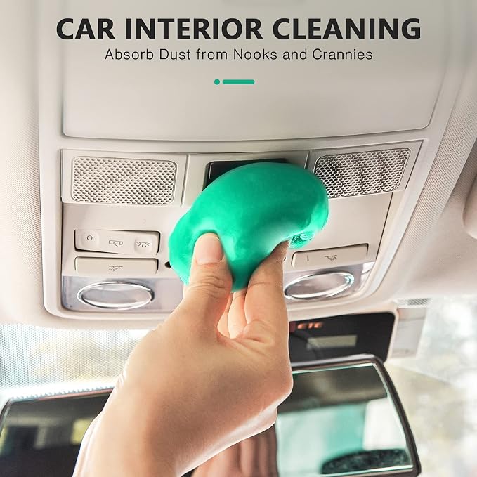 Cleaning Gel for Car Detailing Car Cleaning Putty Auto Detailing Gel Detail Tools for Car Interior Cleaner Kit Car Vent Cleaner Automotive Car Cleaner Green
