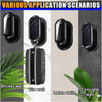 Car Mini Hooks, Multifunctional Strong Self-Adhesive Backseat Hangers, Wall Hanging Hooks, Universal Hook Stickers, Car Interior Accessories for Key Charging Cable Earphone (4PCS Carbon&Glossy)