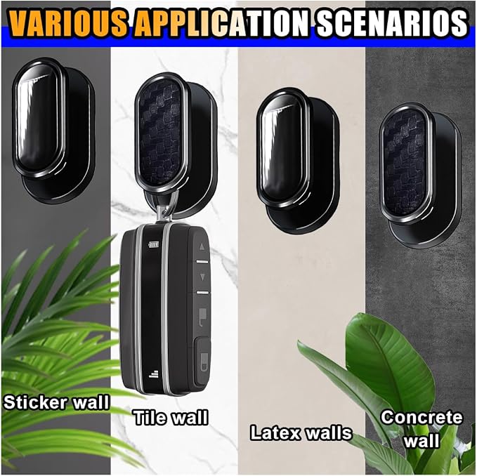 Car Mini Hooks, Multifunctional Strong Self-Adhesive Backseat Hangers, Wall Hanging Hooks, Universal Hook Stickers, Car Interior Accessories for Key Charging Cable Earphone (8PCS Carbon&Glossy)