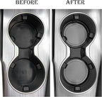 Car Cup Coaster, 4PCS Universal Non-Slip Cup Holders Embedded in Ornaments Coaster, Car Interior Accessories, Gray