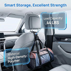 Car Seat Headrest Hook, 4PCS Vehicle Seat Back Hanger Storage Organizer for Purse Bag Coat, Auto Interior Hanging Holder Organization Accessories, Universal for SUV Sedan Truck (Glossy Black)