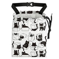 Playful Black Cat Car Trash Bag - Waterproof Car Trash Bag Hanging Leakproof Car Garbage Bag - Washable Reusable Trash Bag For Car Interior Hanging Organizer Storage Vehicle Travelling Camping