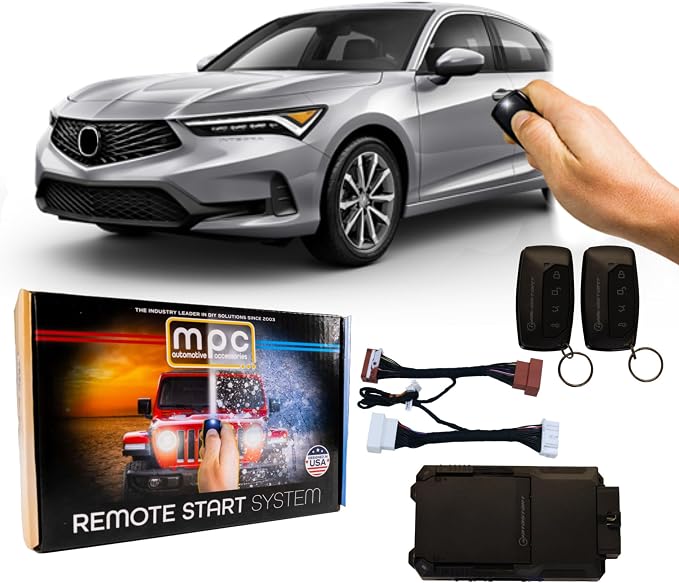 MPC Remote Start Kit Compatible with Acura Integra 2023-2025 | 2X 4-Button Long Range Remotes | Plug and Play | No Wire Splicing | USA Tech Support