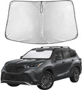 Windshield Sunshade Compatible for Toyota Highlander 2020-2024 2025 2026, Sun Visor for Front Windshield & Window Sun Shade Cover, UV Heat Blocker & Protector, Car Accessories