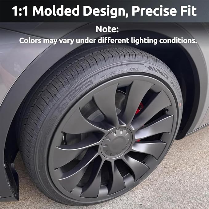 Wheel Rim Protector for Tesla Model Y Performance 21 Inch Überturbine Wheels All-in-one Car Tire Trim Rings Rim Case Hubcaps Wheel Cover 2020-2024 Model Y Accessories