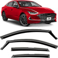 Voron Glass in-Channel Extra Durable Rain Guards for Hyundai Sonata 2020-2026, Window Deflectors, Vent Window Visors, 4 Pieces - 200934