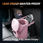 2 Gallon Silicon Car Trash Can with Lid - 100% Leak-Proof Trash Bin, Waterproof Garbage Can, Gifts for Men and Women