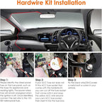 Micro USB Dash Cam Hardwire Kit with Low Voltage Protection, 12V-24V to 5V, 13ft/320cm Car Dash Camera Charger Power Cord for Dashcam Supply Radar Detectors