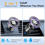 for Magsafe Car Mount【20 Strong Magnets】Magnetic Phone Holder for Car Phone Holder Mount Dash Mounted Holders Cell Phone Holders for Your Car Accessories for Women Men for iPhone 17 16 15 14