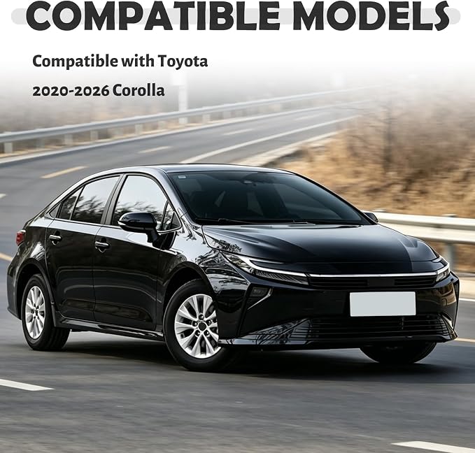 Foldable Car Windshield Sun Shade Compatible with Toyota 2020-2026 Corolla,Oxford Cloth Sunshade for Car Windshield,Windshields Cover Sun Shade for Reducing Temperatures with Storage Bag