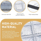 Car Windshield Snow Cover, Scratch-resistant Thickened Hood Protector, Multi-functional Snowproof & Heat Block Sunshade, Universal for Most SUVs, Sedans, Off-roads (Silver)