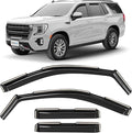 in-Channel Incredibly Durable Rain Guards for GMC Yukon 2021-2026, Original Window Deflectors, Vent Window Visors, Vent Deflector, 4 pcs. - 621188