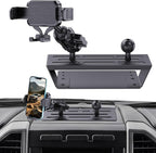Dash Mount Phone Holder Compatible with 2015-2020 F150 2017-2022 F250 F350 Metal Cellphone Mounting Bracket Stand for Most CellPhones