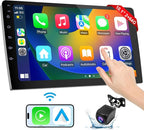 Carplay Screen for Car,10.1 inch Wireless CarPlay & Android Auto,Backup Camera,Double Din Car Stereo,GPS Navigation,ZLink,Audio Receivers,Music Player (10.1 inch)