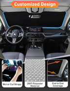 Windshield Sunshade Compatible for Ford Expedititon 2018-2023 2024 2025, Sun Visor for Front Windshield & Window Sun Shade Cover, UV Heat Blocker & Protector, Car Accessories