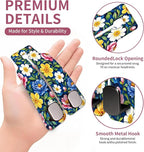 Car Seat Back Storage Hook, Funny Car Purse Hook, Cute Vehicle Storage Organizer for Purses Handbags Bright Floral Pattern