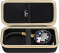 Hard Storage Case for Tire Pressure Gauge, Portable Oxford Cloth Storage Box - 100 PSI (Only Case) (Black & Gold)
