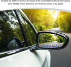 2PCS Trust in God Rearview Mirror Decals, Automotive Vinyl Rear View Mirror Decorative Stickers, Waterproof Trust in God Stickers for Car Truck Laptop, Car Accessories (Blue)