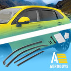 Extra Durable Window Deflectors in-Channel Window Visors Rain Guards Fit for Honda HR-V 2023-2026, Sun Visors, Wind Vent for Shades, Exterior Car Accessories - 4pcs. AG0594