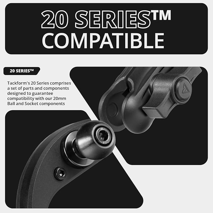 Tackform Link Vent Phone Mount Compatible with 2016-2023 Toyota Tacoma and 2014-2021 Toyota Tundra | Aluminum | Zero Slip, Anti-Scratch | Universal Holder Compatible with iPhone, Galaxy, More | Red