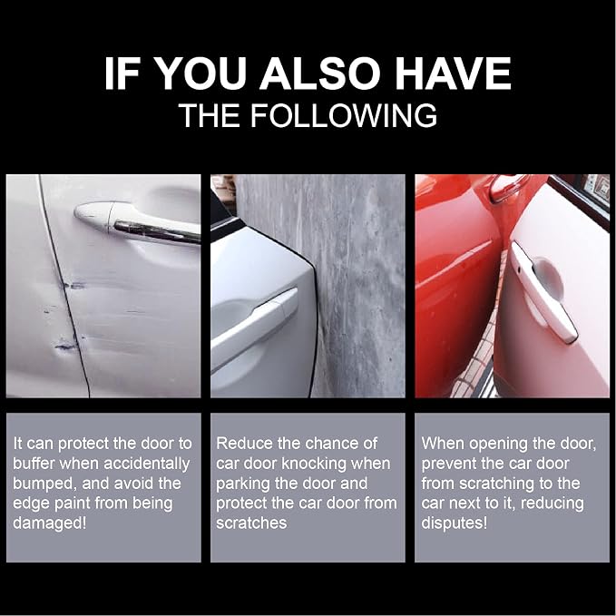 Car Door Edge Guards, 16FT Clear Universal Multifunction Car Door Trim Edge Body Strip Mold Scratch Guard Protector Fit for Most Car