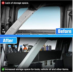 Trunk Storage Tray Organizers Rear Cargo Side Box is Applicable to Ford Bronco 2021 2022 2023 4 Door, Trunk Caddy Box, Internal Accessories, Black Matte Finish (Left Storage Box)