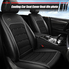 Upgraded Cooling Car Seat Cover with 3-Second Fast Cooling, Cooling Seat Covers for Cars, Cooling Car Seat Cushion, 12V–24V for Car SUV Truck RV, Best Gift for Drivers (Black)