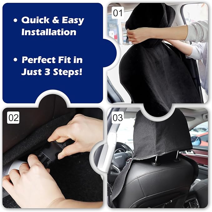 Waterproof Sweating Car Towel Seat Cover for Gym Workout, Running, Swimming, Beach and Hiking, Universal Fit Non-Slip Towel Bucket Seat Protector for Cars SUV Trucks (Black)