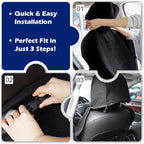 Waterproof Sweating Car Towel Seat Cover for Gym Workout, Running, Swimming, Beach and Hiking, Universal Fit Non-Slip Towel Bucket Seat Protector for Cars SUV Trucks (Black)