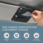1 PC Car Sun Visor Organizer, Sunglass Holder & Document Storage Pocket Organizer, Car Visor Accessories with Insurance and Registration Card, Universal for Cars, Trucks, SUVs (Black