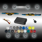 New Features Forward and Reverse Parking sensors, Option to Measure Distance in inches, bidirectional Display Option, and Customizable Digital Direction 18 Color Probes to Choose from(Light Grey)