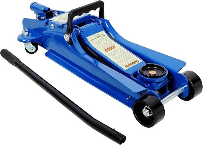 Low Profile Car Jack 4 Ton Portable Floor Hydraulic Jacks 8000 lbs | Heavy-duty steel floor jack with 4-ton capacity, low profile design, lifting range 2.5-20 inches, overload protection va