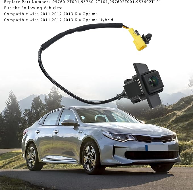 95760-2T001 Rear View Back Up Camera Compatible with Kia Optima Hybrid 2.0 2.4 2011 2012 2013 Replaces# 957602T101 95760-2T101