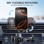 Upgraded-2nd Generation Universal Phone Holders for Your Car, Hands Free Air Vent Car Phone Holder Mount Compatible with iPhone 16/15/14/13/12/11 Series and All Phones