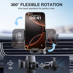 Upgraded-2nd Generation Universal Phone Holders for Your Car, Hands Free Air Vent Car Phone Holder Mount Compatible with iPhone 16/15/14/13/12/11 Series and All Phones