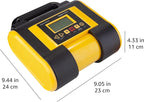 Portable Car Tire Inflator with Digital Pressure Gauge, 150 PSI, 12V DC, Black