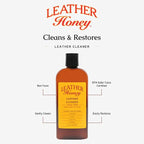 Complete Leather Care Kit Including 8 oz Cleaner and 8 oz Conditioner for use on Leather Apparel, Furniture, Auto Interiors, Shoes, Bags and Accessories