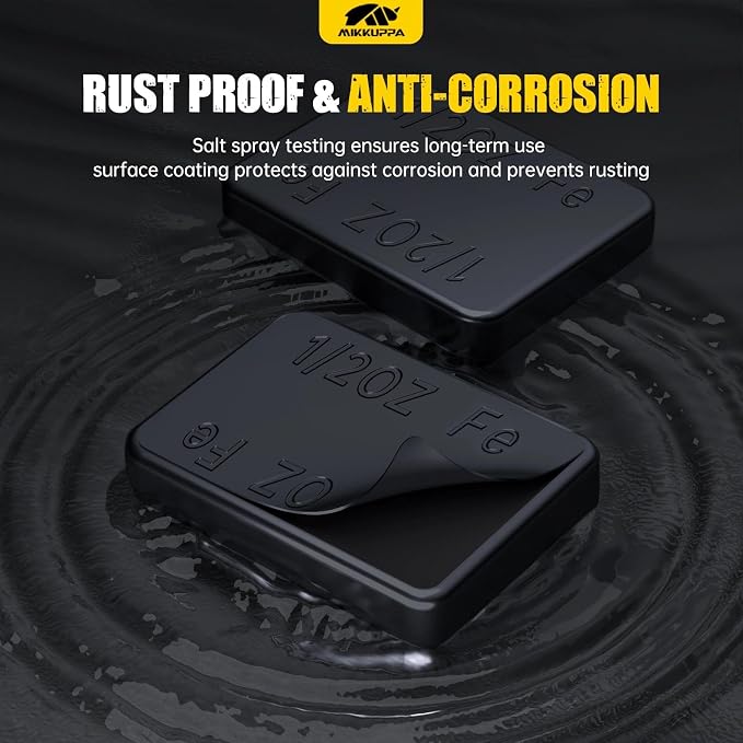 1/2oz Adhesive Stick on Wheel Weights Black 0.5oz, 252oz/Box | 504PCS, 252oz/Box, Low Profile Easy to Peel, For Cars, Trucks, SUVs, Motorcycles, RC Cars, OEM Quality