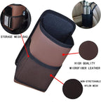 Large Car Cup Holder Expander, Fits Large 24/36/40/46oz Water Bottles, Big Drinks Holder Bag- Universal Auto Vehicle for Cars, SUV & Truck RV's Golf-carts (Black-US Flag)