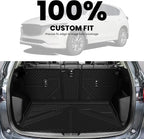 Cargo Trunk Mat with Backrest Mats for Mazda CX5 2025 2024 2023 2022 2021 2020 2019 2018 2017 All Weather TPE Rear Cargo Liner Custom Fit Waterproof CX 5 Seat Back Mat Accessories, Black