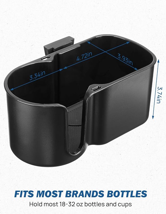 Cup Holder Compatible with Ford Maverick 2022-2025 2026 Rear Seat Cup Holder Organizer FIT Insert Expander, Hold 18-32 oz Bottle and Mugs