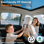 Car Seat Hooks & Purse Holder - 4 Pack Boxed,55 lb Heavy Duty,Eco PP Car Hooks for Purse/Bag/Baby Gear/Gym Bag/Groceries/Cup/,Fits 0.32-0.55”Car Headrest Rods (Brown-2)