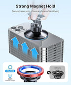for MagSafe Car Mount [Upgraded Strongest Magnet] Magnetic Phone Holder for Car Vent 360 Adjustable Magnetic Car Phone Holder Mount for iPhone 17 Pro Max 16 15 14 13 Plus Mini (Carbon Fiber)