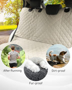 Waterproof Scratchproof Pet Bench Seat Covers for Cars, SUVs, Nonslip Durable Back Seat Cover for Dogs, 600D Oxford Fabric, Machine Washable