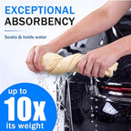 5 Pcs 25"x34" Premium Car Shammy Cloth Soft Super Absorbent Chamois Towel for Car Drying, Reusable Soft Cars Drying Towels (Bright Color)
